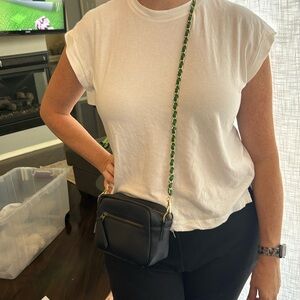 Green and gold purse